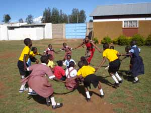 Children having fun at school